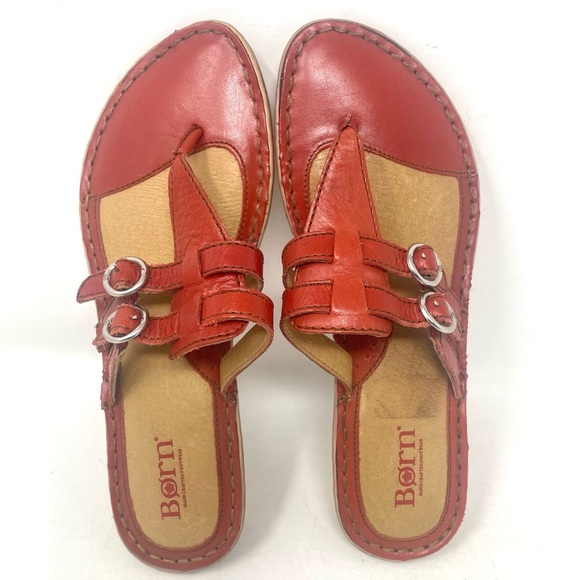 Born Sandal W51967 Red Womens 8 - Picture 5 of 8